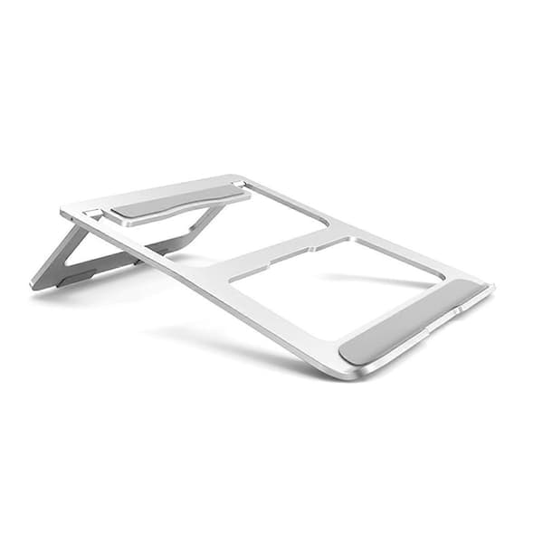 Justerbart Laptopställ i Aluminium, Vikbart Skrivbordshållare