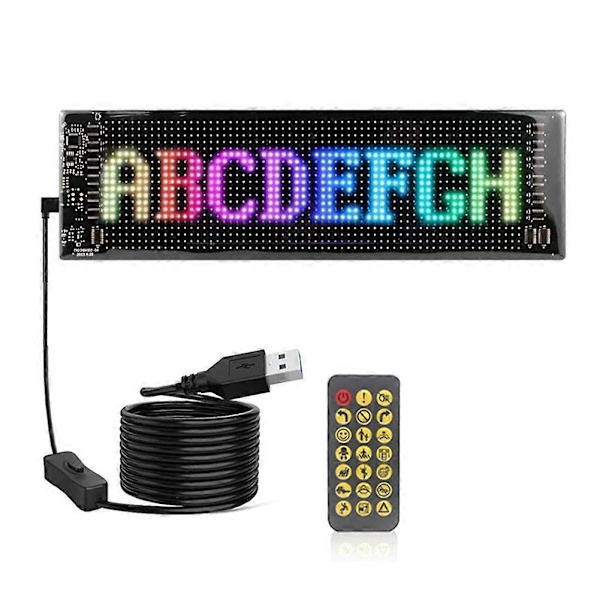 LED Matrix Display Bilpanel Flexibel Pixel Programmerbar 20x64