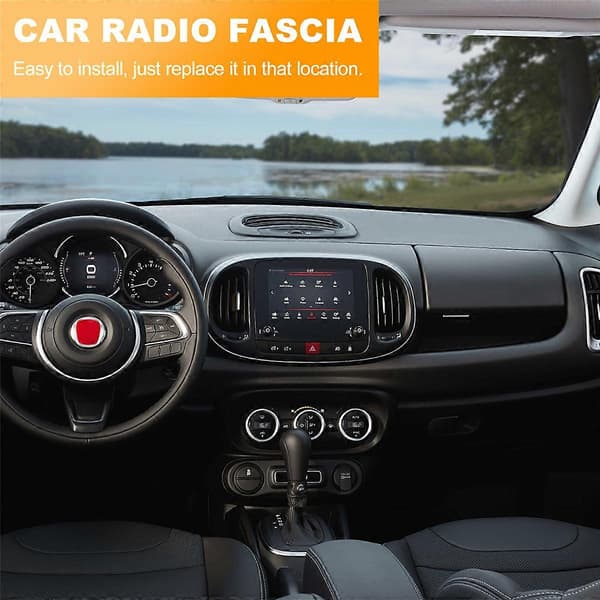 För 500 DVD Stereo Panel Instrumentbräda Ombyggnadsinstallationsram