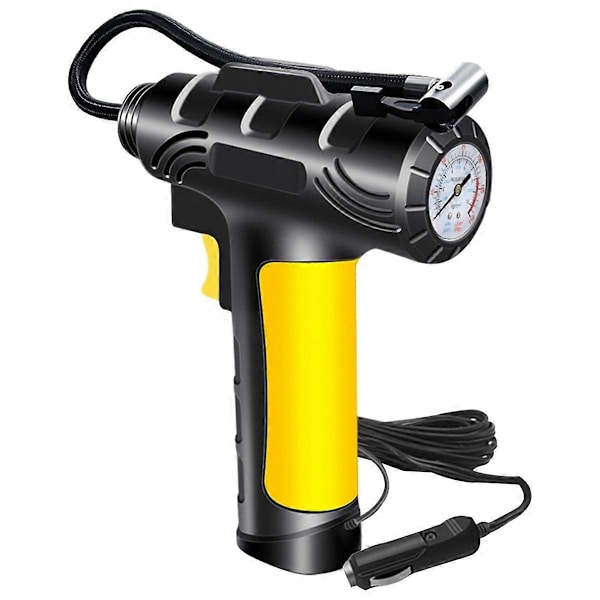 Bärbar däckpump, bilmonterad pump för bildäck