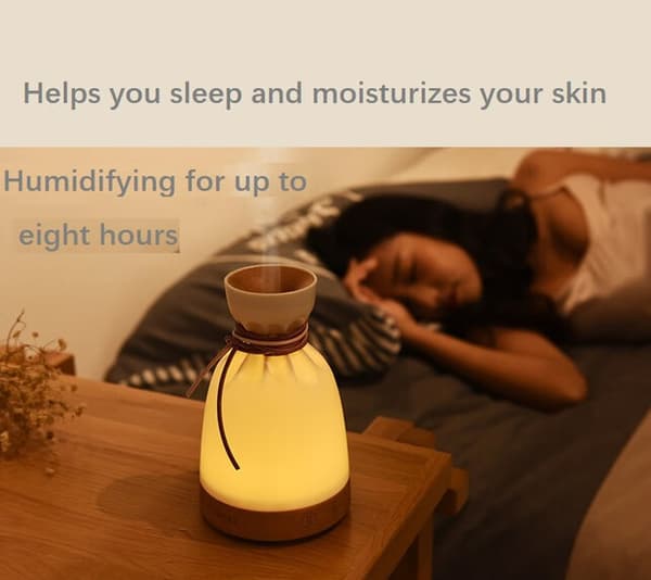 Aromaterapi Luftfuktare Högkvalitativ Trä Eterisk Olja Aromaterapimaskin