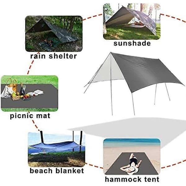 Hängmatta Tält - Regnskydd för Camping Hängmatta - Campingutrustning