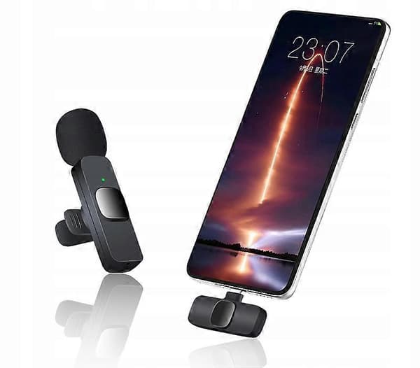 2x Trådlös USB-C-mikrofon och iPhone
