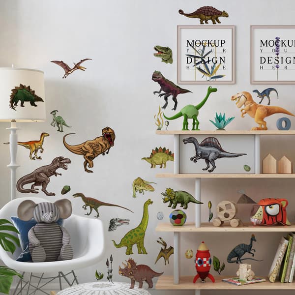 Självlysande Dinosaurie Väggdekor Vardagsrum Barn