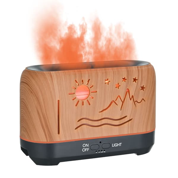 Hem flamma fjärrkontroll eterisk oljediffuser 150ML