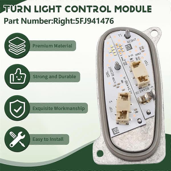 För SEAT Leon LED Strålkastare Varselljus 5FJ941475 Höger