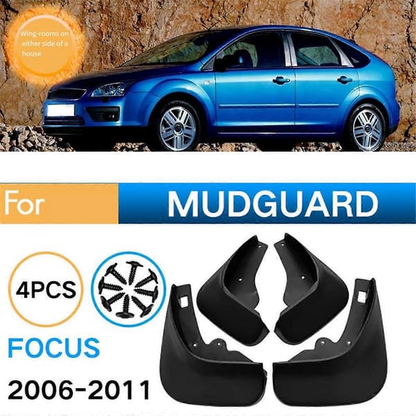 4 st Bil Stänkskydd Mud Flaps Stänkskydd för Focus