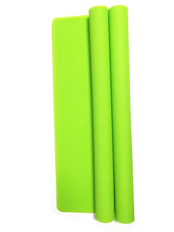 2-pack Extra Stor Multifunktionell Silikon Nonstick Bakmatta Värmebeständig Halkfri Bordsmatta 60*40 cm (Grön)