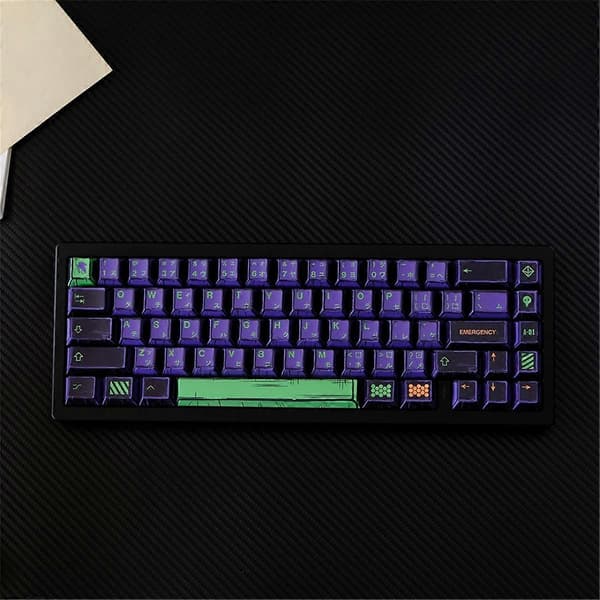 Comic Keycaps EVA01 BOW-Cherry Profil PBT Dye-Sub 78 Tangenter A