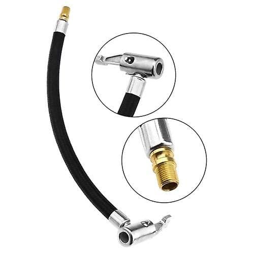 30cm Bil Luftdäck Chuck Inflator Pump Förlängningsslang Adapter Rörverktyg