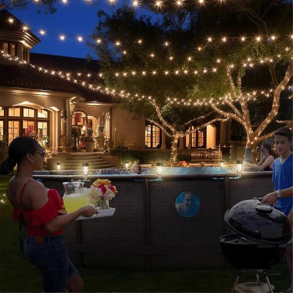 10-pack LED Solarlampa Vattentät Poolbelysning