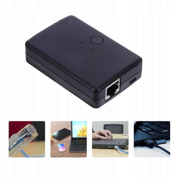 Nätverk 2 Portar Internet Splitter Hubb