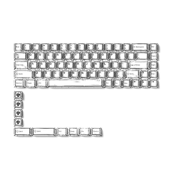 Comic Keycaps EVA01 BOW-Cherry Profil PBT Dye-Sub 78 Tangenter A
