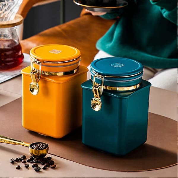 Kaffeböna Förseglad Förvaringsburk Kaffeböna