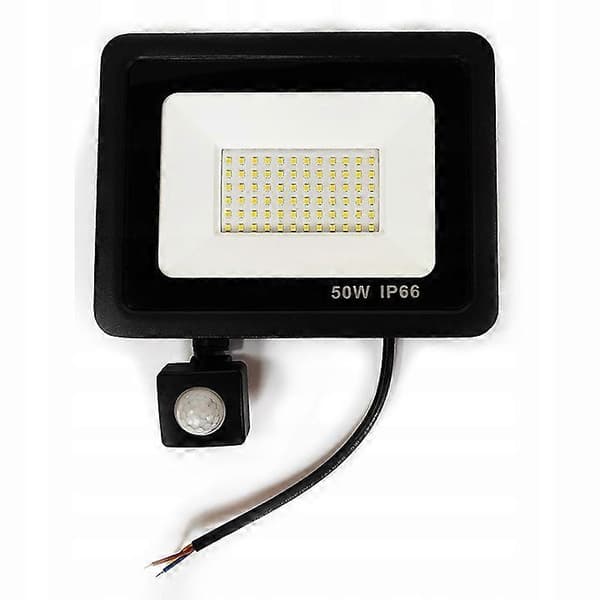 Halogen LED-lampa 50W Rörelsesensor Strålkastare IP66