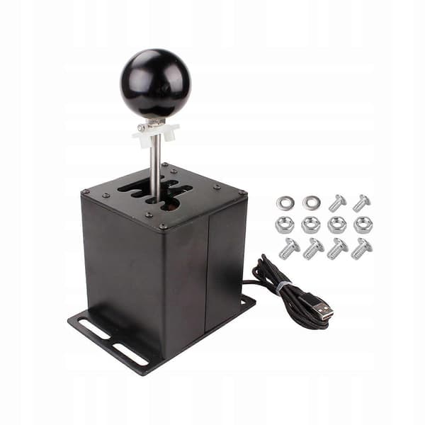Växelspak PC USB Växelspakssimulator Svart