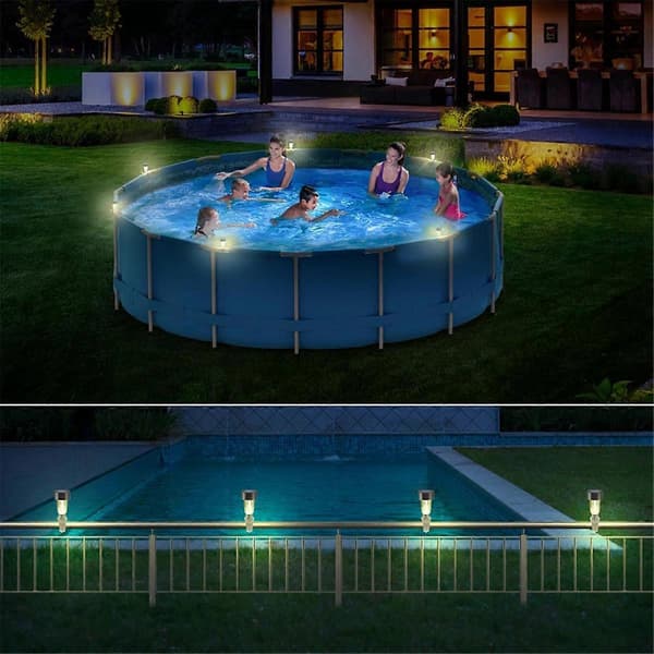10-pack LED Solarlampa Vattentät Poolbelysning