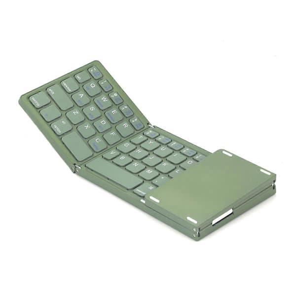 Vikbart Bluetooth-tangentbord Trådlöst tangentbord Mörkgrön