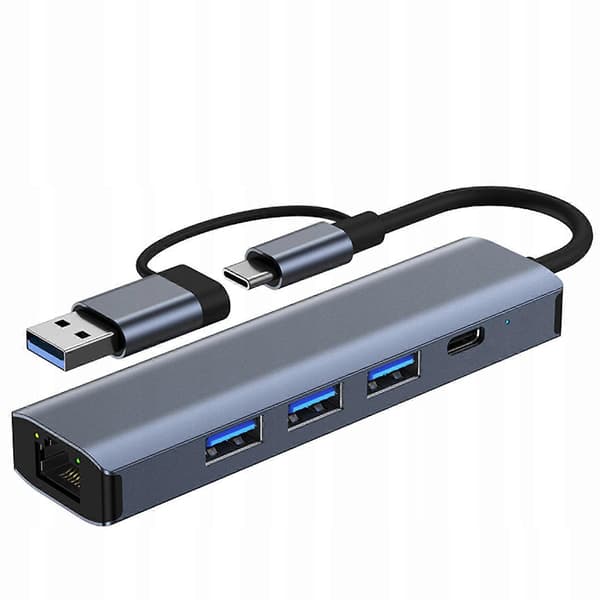 Usb C Till Rj45 Ethernet Adapter Kompakt Usb Hub För