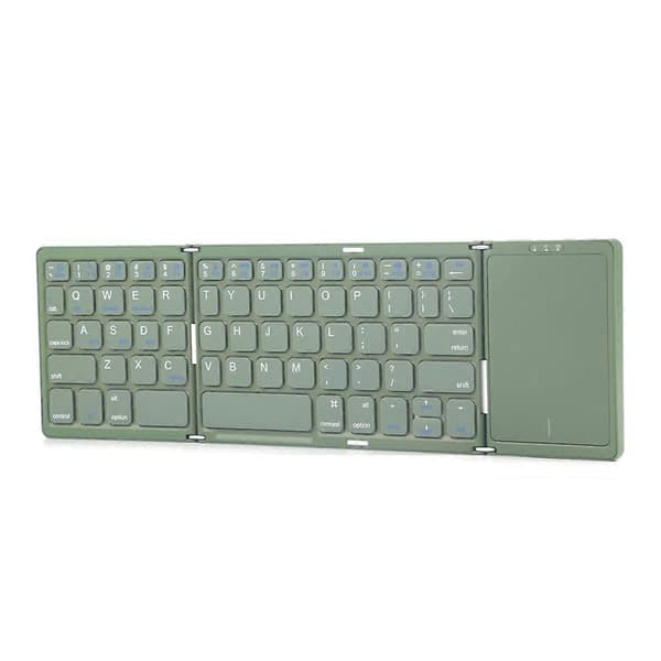 Vikbart Bluetooth-tangentbord Trådlöst tangentbord Mörkgrön