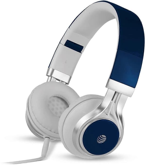 Stereo Over-Ear Hörlurar med Inbyggd Mikrofon - Blå