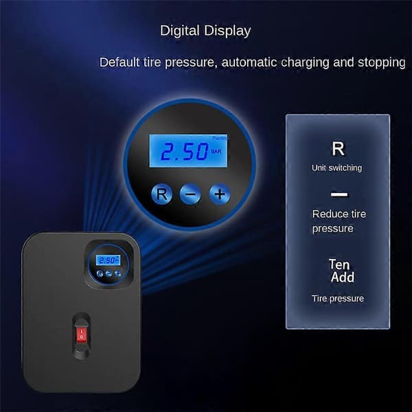 Bilpump med digital display