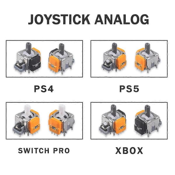 2 st Spelkontroll Joystick Modul Joystick Analog 3D Analog Joystick (för PS4)