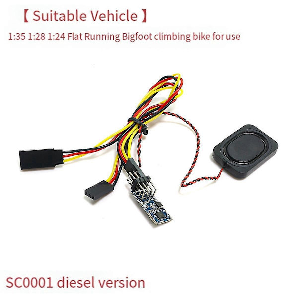 5V Mini RC Motorljud USB-enhet för Bensinversion