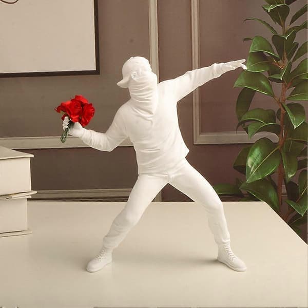 Figur Ornament Vardagsrum Studierum Heminredning Hantverk Vit