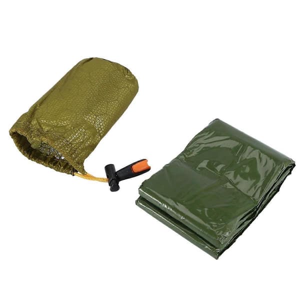 Nödsovsäck Bivy Sack med Visselpipa Utomhusöverlevnad