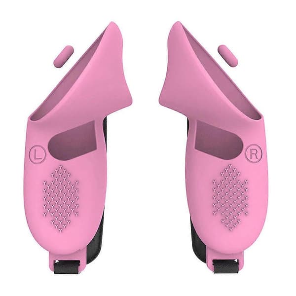 7st Tillbehörsset Mjukt VR Skyddsfodral för Meta Quest 3 (Rosa)