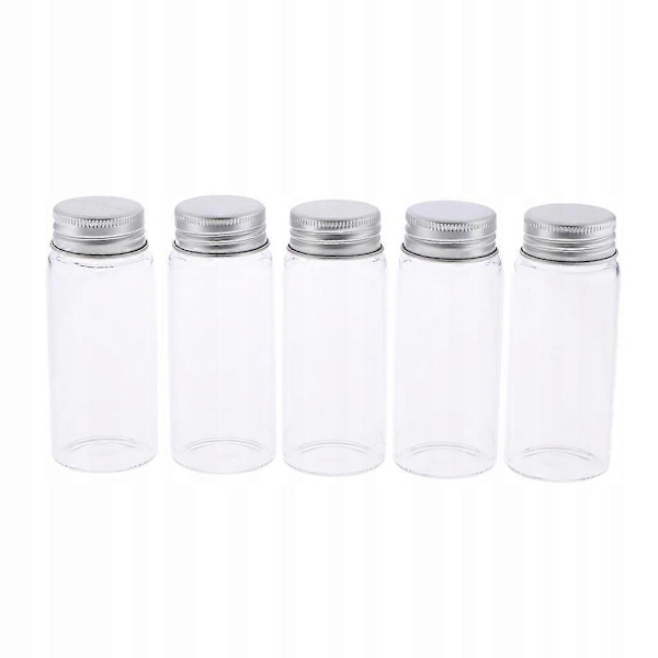 5 Kosmetika. Reseflaskor i glas. Prover
