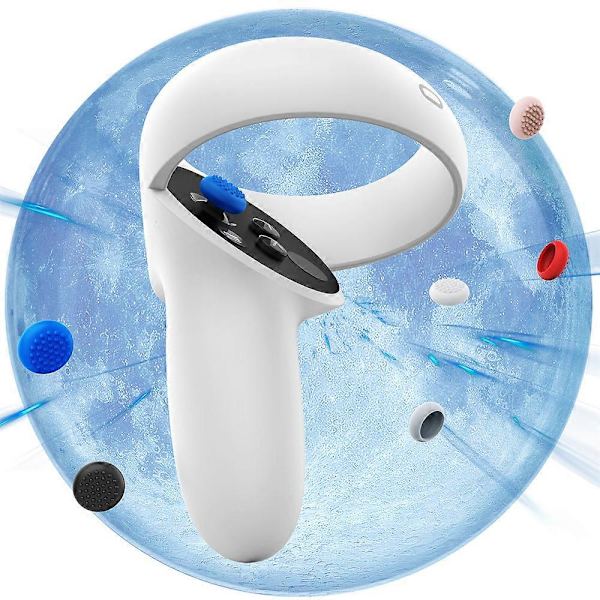 Controller Rocker Caps Silikon Thumbstick Caps för Meta Quest 3 (Svart)