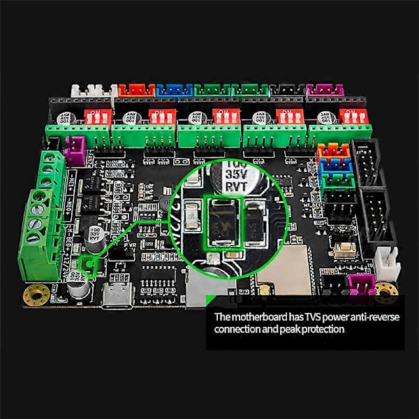 Mks Tinybee Controller Card Moderkort 32Bit 3D-skrivarkontrollkort