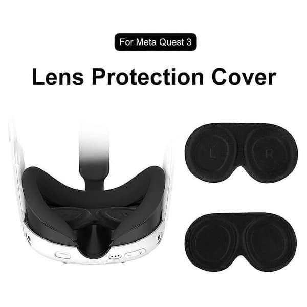 2-pack EVA linsskydd återanvändbart skyddsfodral för Meta Quest 3 VR-headset