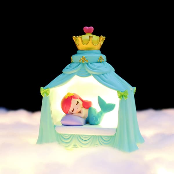 Princess-serien Grönt Slott Nattlampa Present Flickrumsinredning