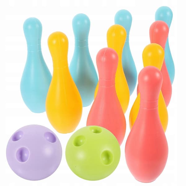 1 Set Plast Bowlingleksaker För Föräldrar Och Barn