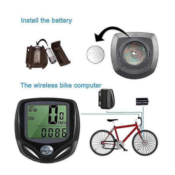 Vattentät Magnet Sensor Cykeldator Digital Vägmätare