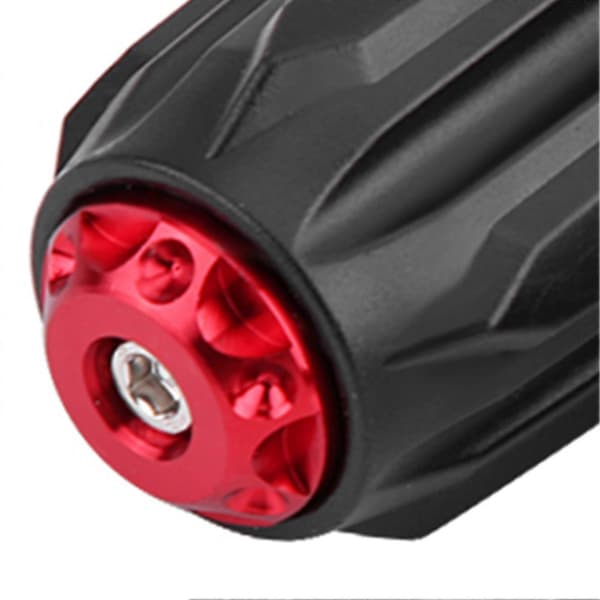 1 Par 10mm Motorcykel Avgassystem Ram Sliders Anti Crash Pad Fallskydd Röd