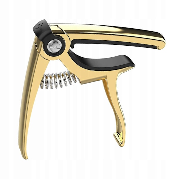 Gitarr Capo Universal Gitarr Capo Stämskruv Clip Guld