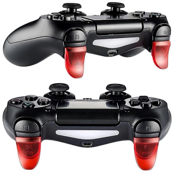 2 par PS4 trigger L2 R2 knappar axelknappar set tillbehör för PS4 Playstation 4 handkontroll - röd