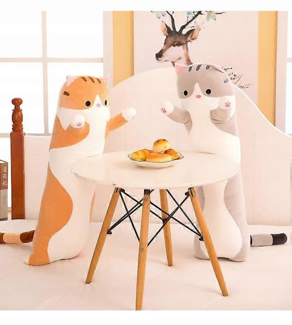 Lång Kattunge Kudde Plyschleksak 110 cm