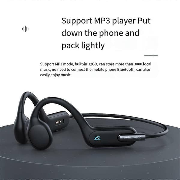 Ny X6 benlednings Bluetooth trådlöst headset vattentätt simning