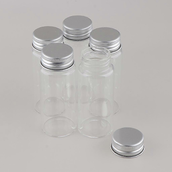 5 Kosmetika. Reseflaskor i glas. Prover