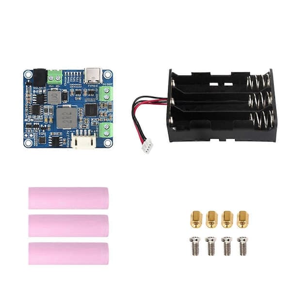 Power Manager Modul+3xBatteri+Fodral MPPT Stöder 6V-24V Solpanel