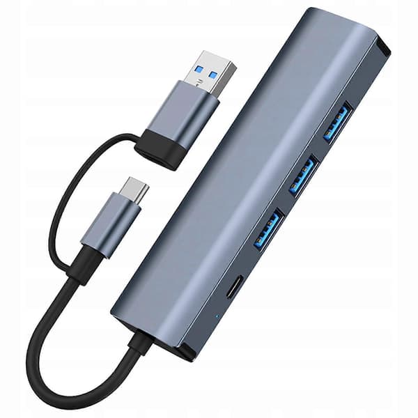 Usb C Till Rj45 Ethernet Adapter Kompakt Usb Hub För