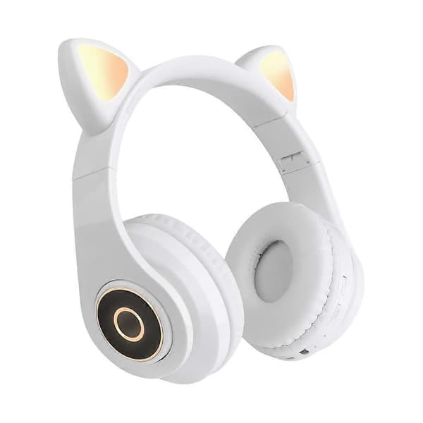 Bluetooth Kat Öron Hörlurar Gaming Headset Hörlurar Med LED-Ljus För Barn