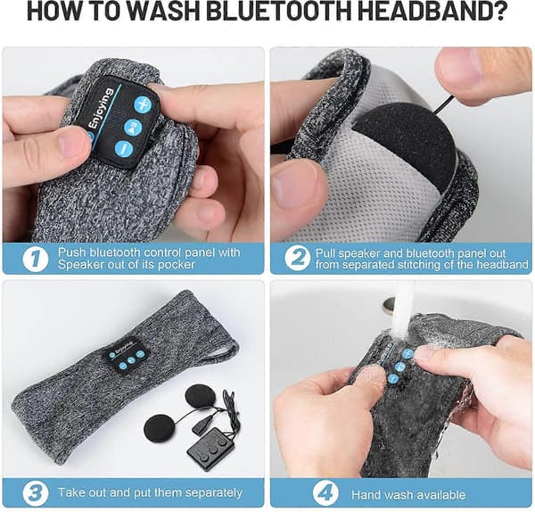 Sovhörlurar Bluetooth Presenter För Kvinnor/Män - Sovhörlurar