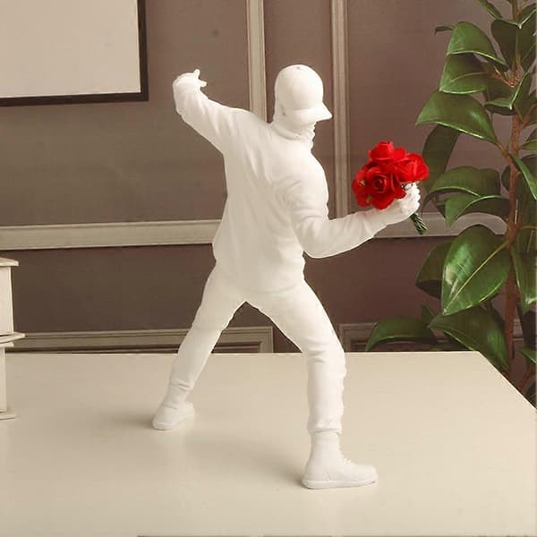 Figur Ornament Vardagsrum Studierum Heminredning Hantverk Vit