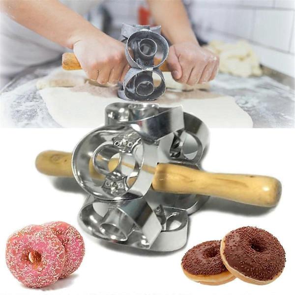 Munkform, 6 hål Non-Stick Munkutstickare Kakform